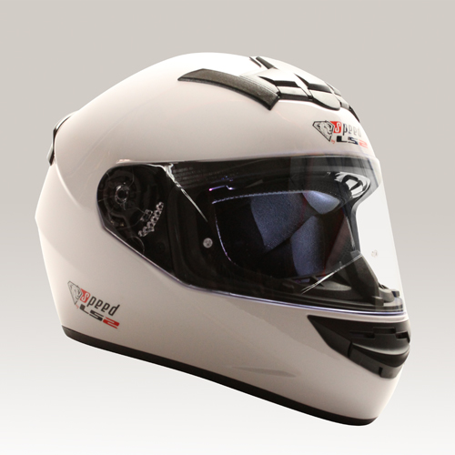 Helm Speed LS2 weiß Karthelm Motorradhelm