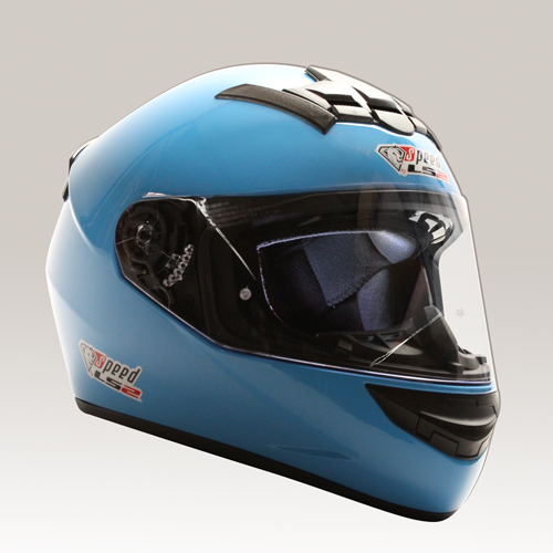 Helm Speed LS2 blau Karthelm Motorradhelm