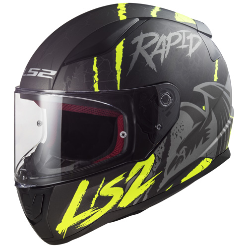 Helmet LS2 RAVEN black/neon yellow