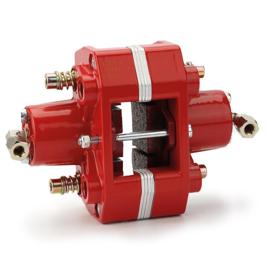 pince hydraulique 2-piston rouge CIK/FIA