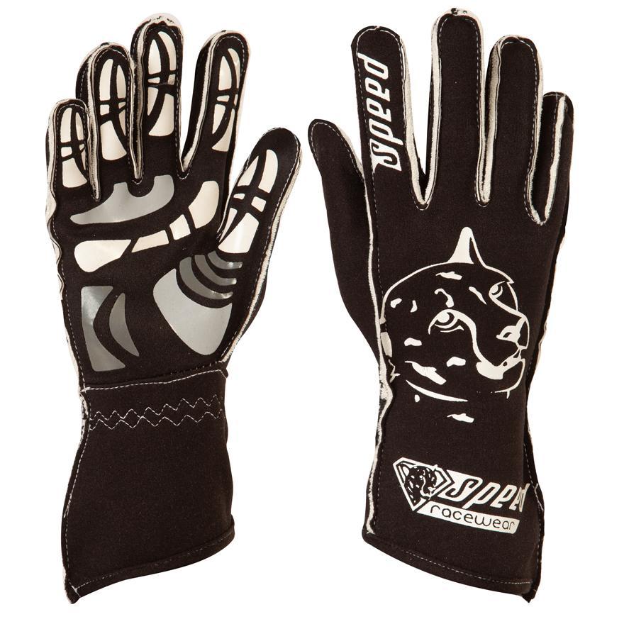 Speed Handschuhe | MELBOURNE G-2 | schwarz/weiss Karthandschuhe