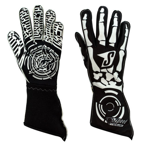 Speed Kart gloves | MISANO G-1 black, white