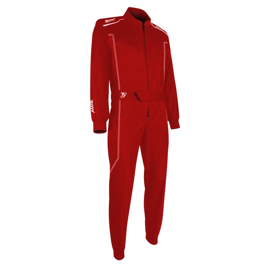 ! Speed Kart Overall DAYTONA 2.0 einfarbig rot KIDS / KINDER