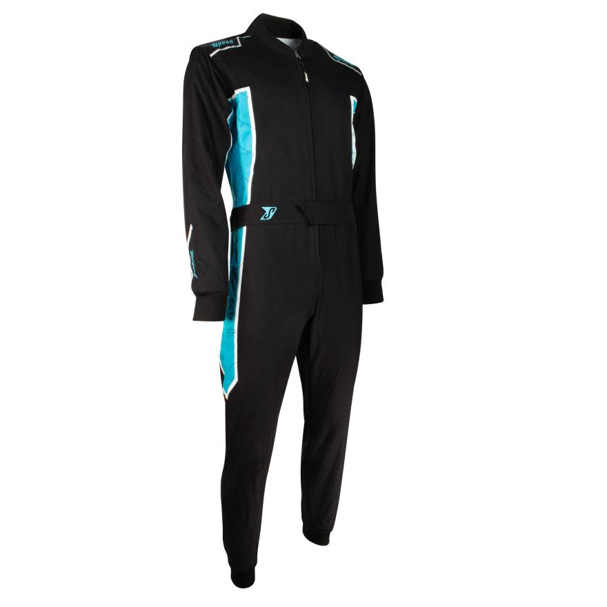 ! Speed Kart Overall IMOLA RS3 schwarz-weiss-cyan