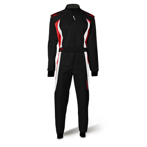 Speed Racing Overall | BARCELONA RS-3 | CIK-FIA schwarz,rot,weiß