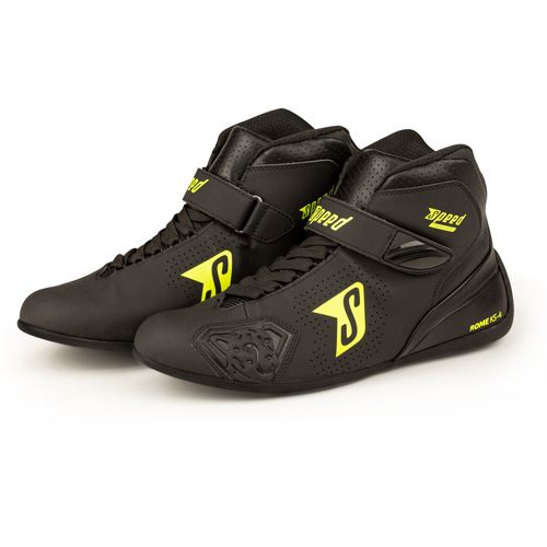 Speed Kart Shoes | ROME KS-4 | black-neon yellow