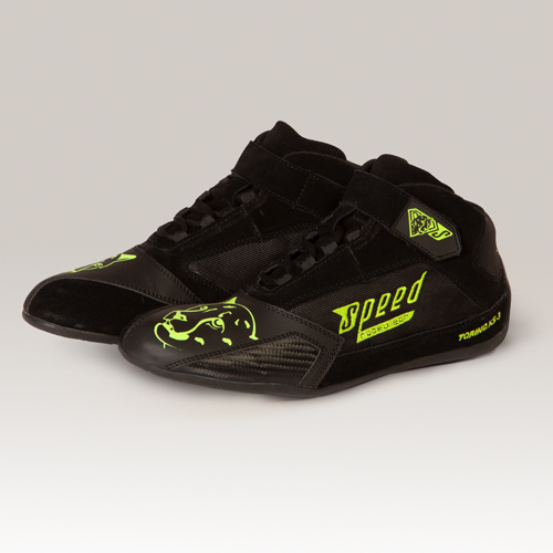 Speed Kart Shoes | TORINO KS-3 | black,neon yellow