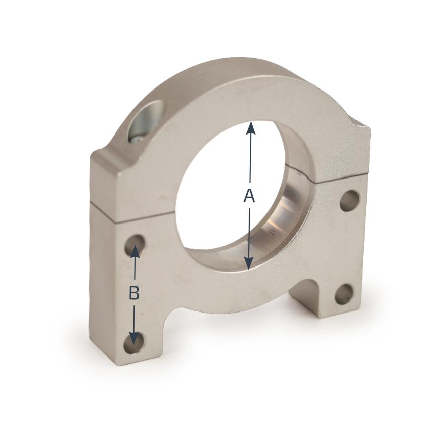 Palier en deux parties pour essieu de 40 mm et palier d'essieu de Ø 62 mm