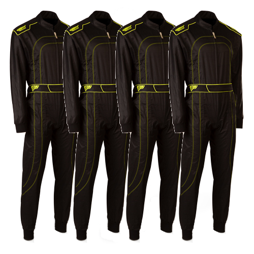 !4er Set! Speed Hobby Kart Suits | DAYTONA HS-1 | black-neon yellow