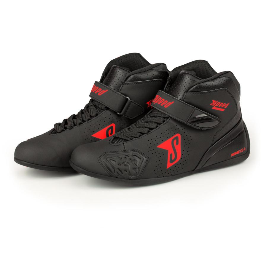 Speed Kartschuhe ROME KS-4 | schwarz, rot