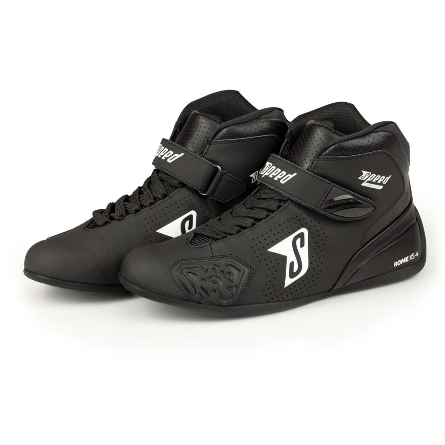 Speed Chaussures de kart | ROME KS-4 | noir-blanc
