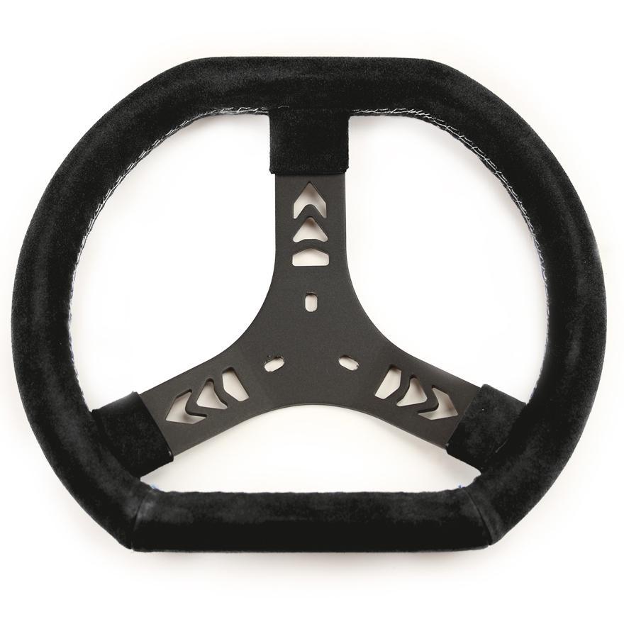 Wildleder Lenkrad schwarz | doppelt abgerundet Ø:320mm